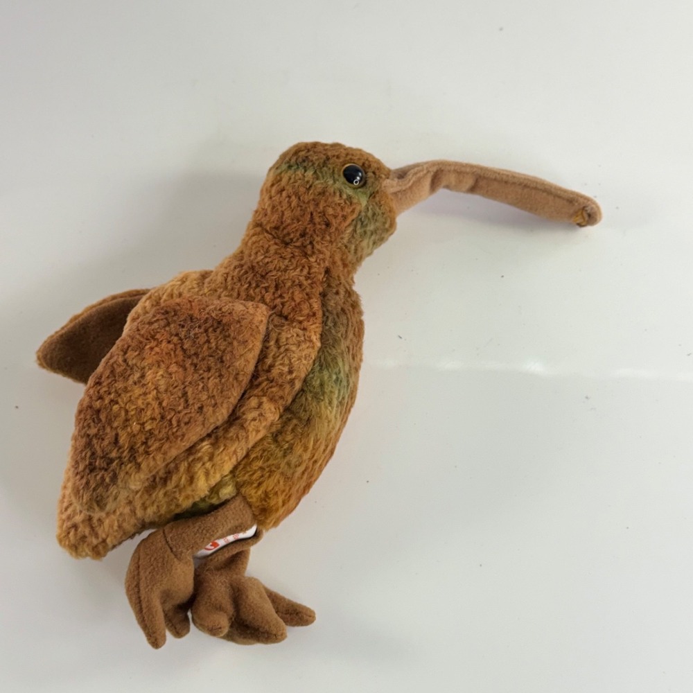 Ty Beanie Baby Beak The Kiwi Bird 1998 Retired Vintage Plush 4211 Mint Tag